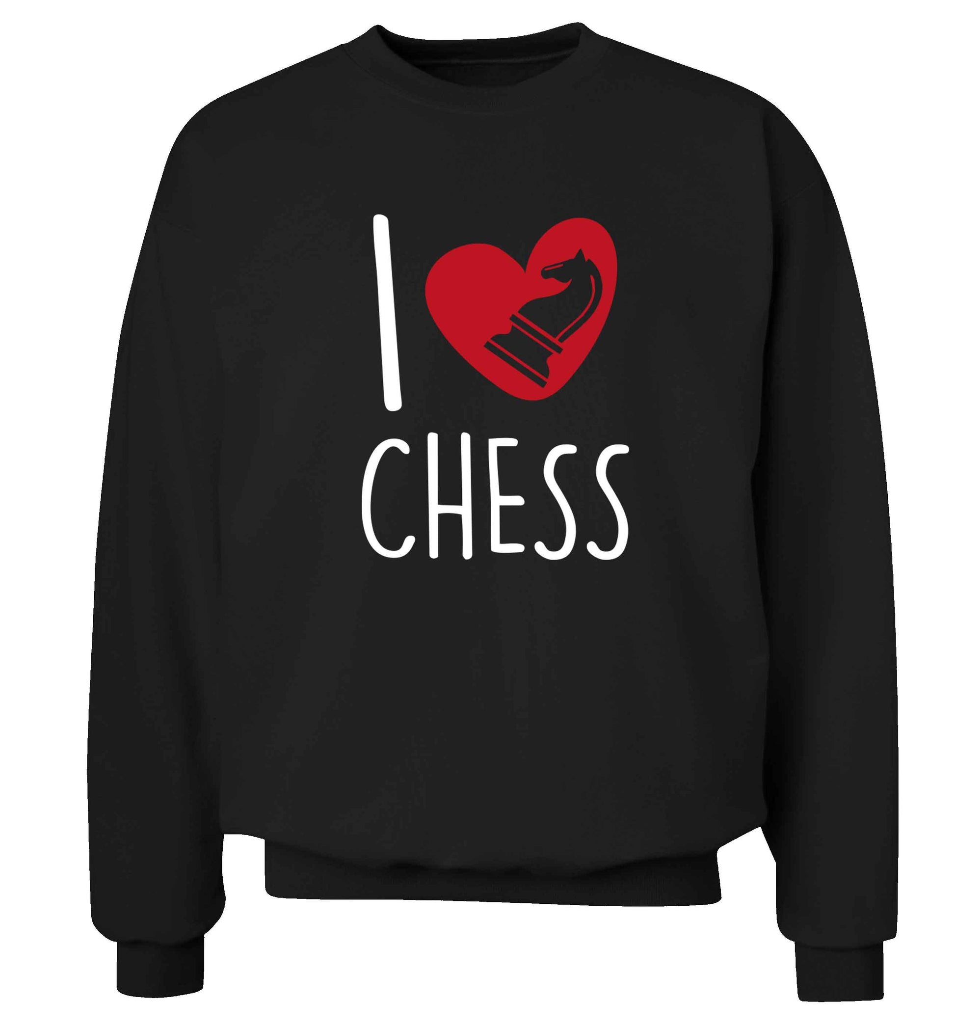 I love chess Adult's unisex black Sweater 2XL
