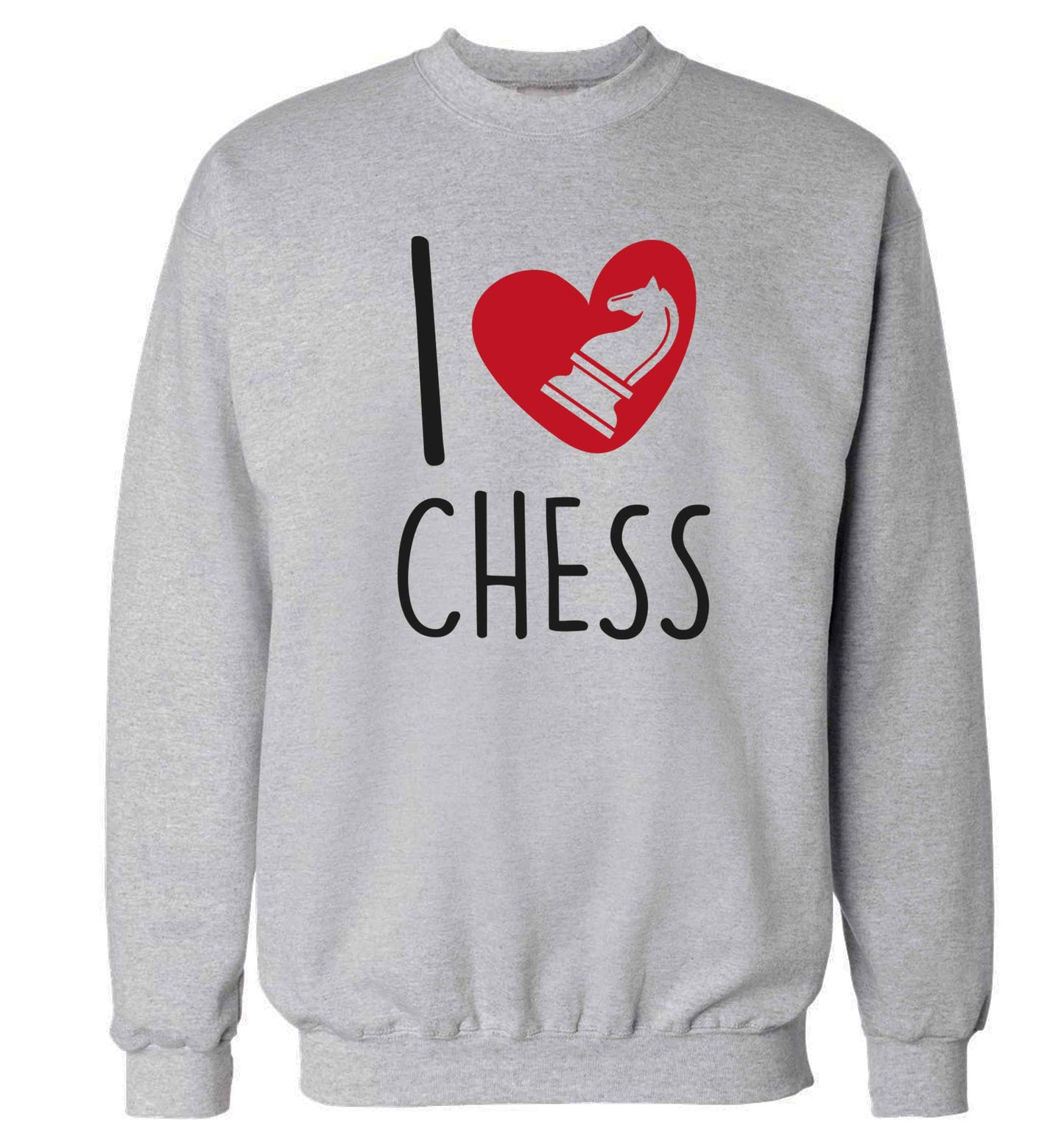 I love chess Adult's unisex grey Sweater 2XL