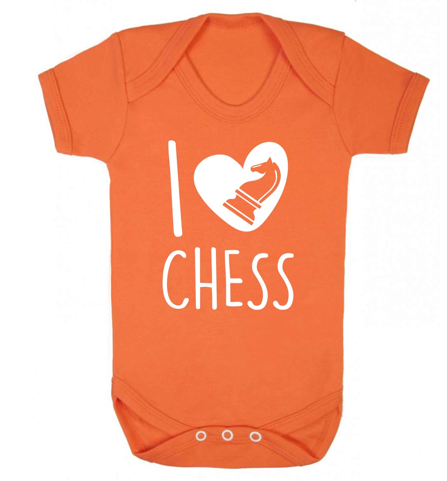 I love chess Baby Vest orange 18-24 months
