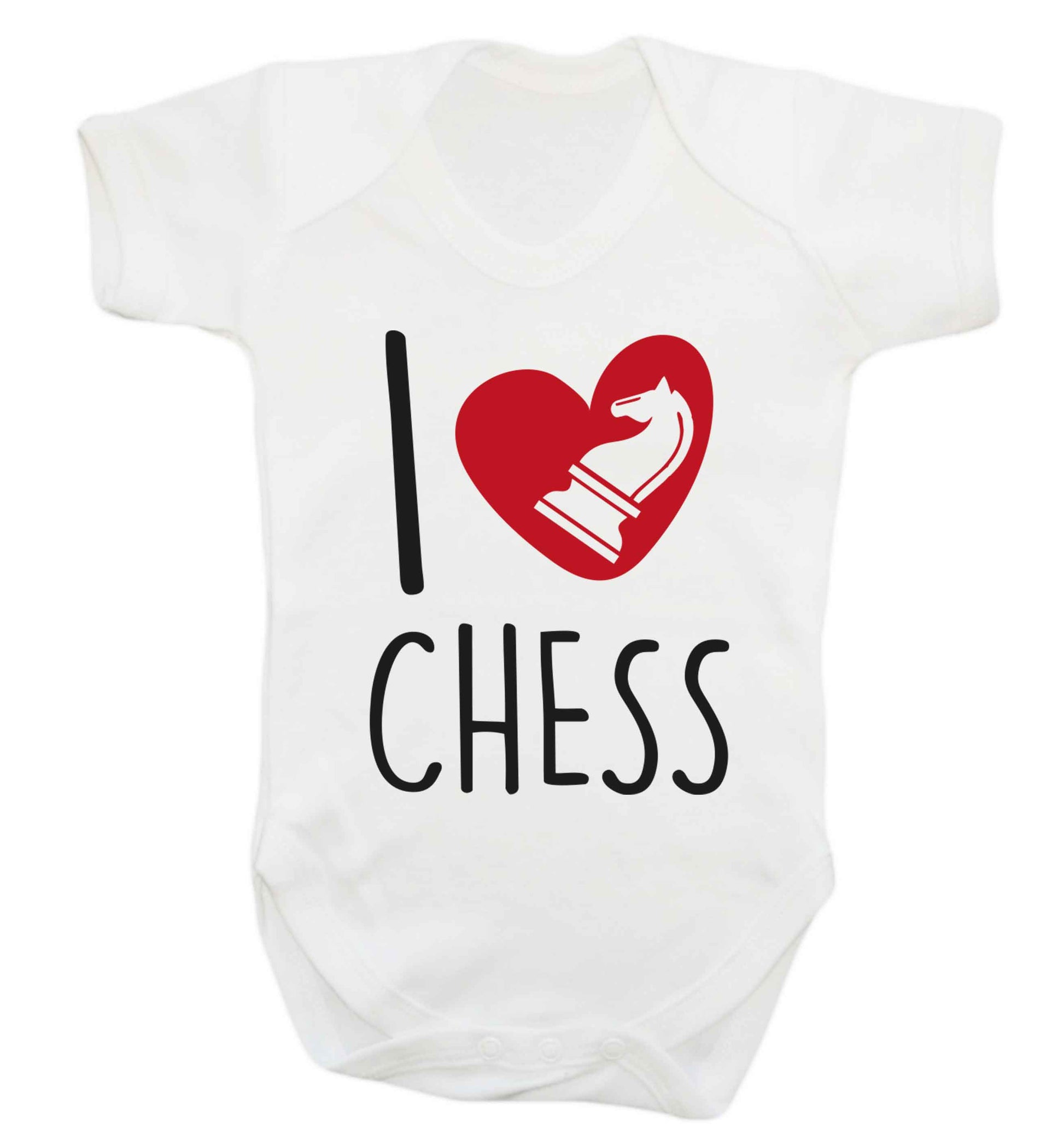 I love chess Baby Vest white 18-24 months