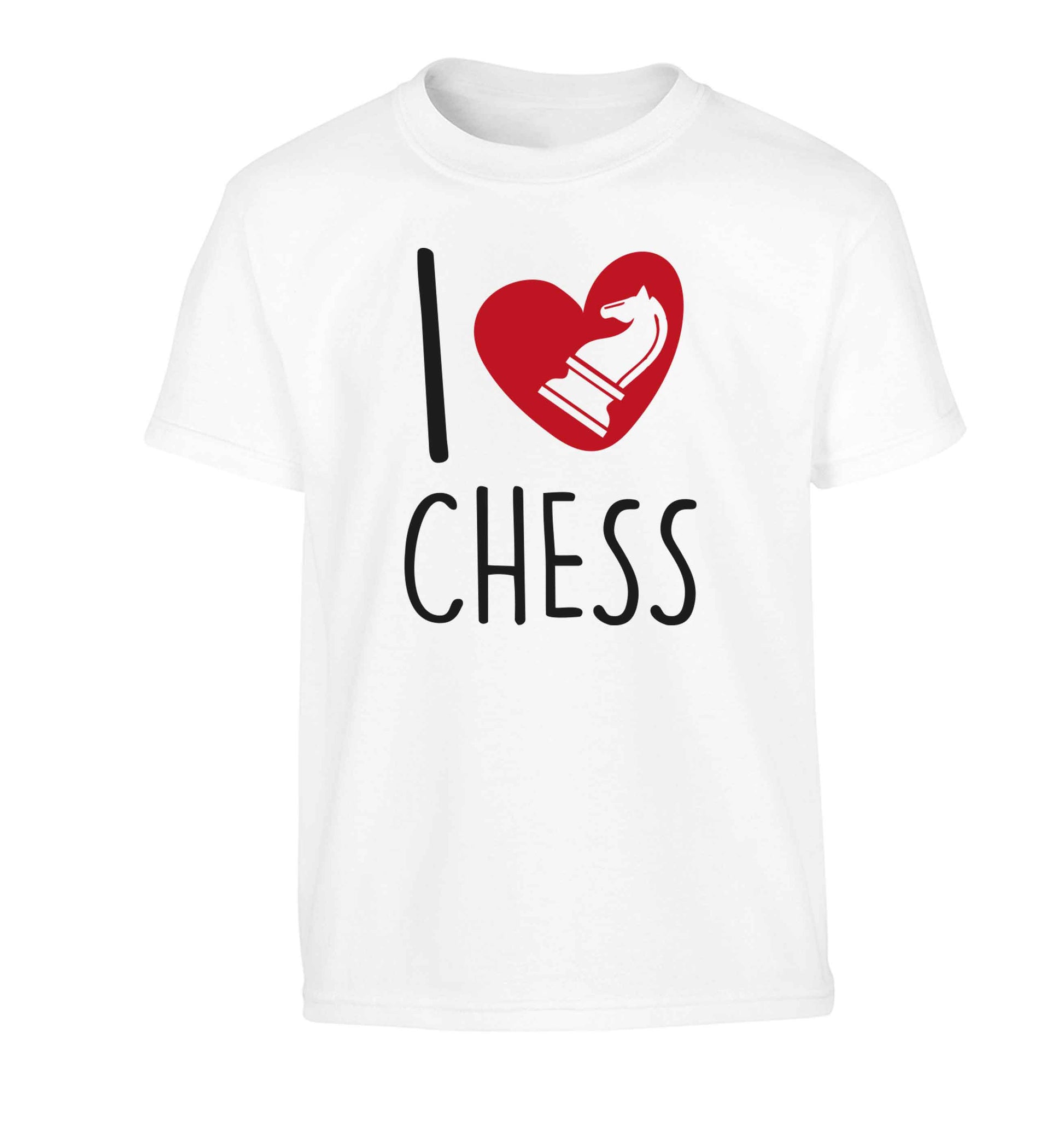 I love chess Children's white Tshirt 12-13 Years