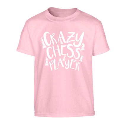 Crazy chess player Children's light pink Tshirt 12-13 Years