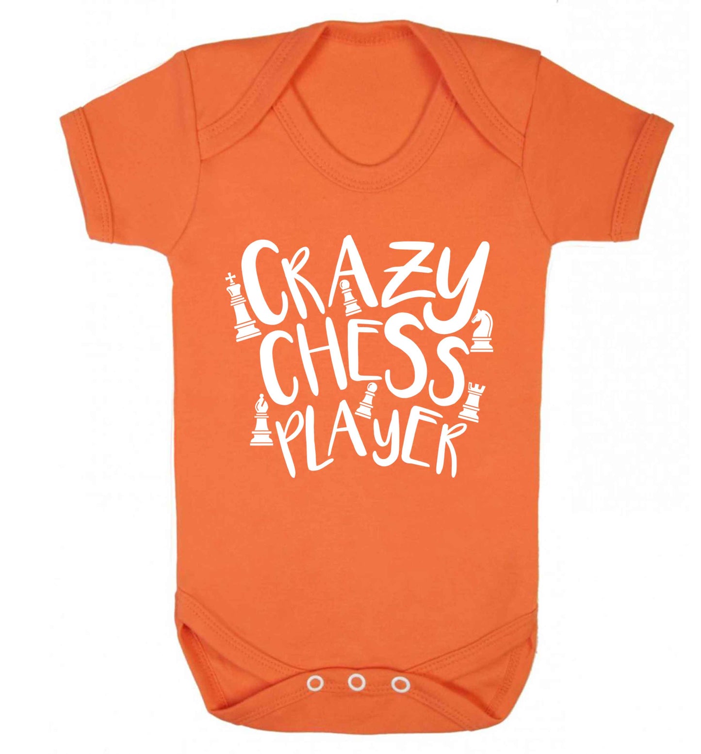 Crazy chess player Baby Vest orange 18-24 months