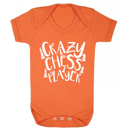Crazy chess player Baby Vest orange 18-24 months