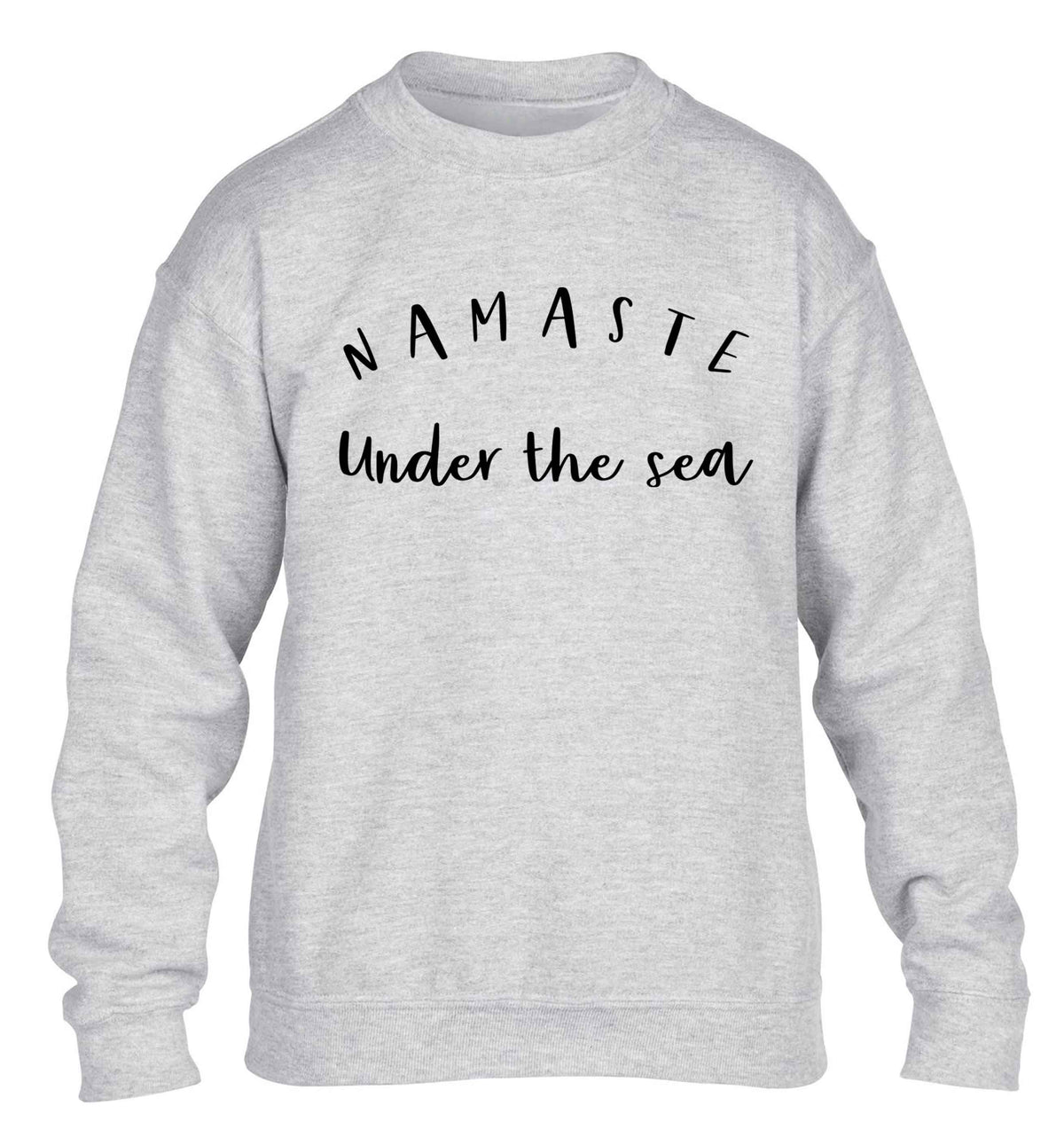 Namaste under the water children's grey sweater 12-13 Years
