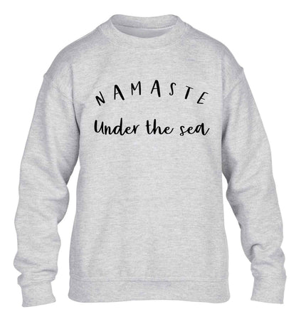 Namaste under the water children's grey sweater 12-13 Years