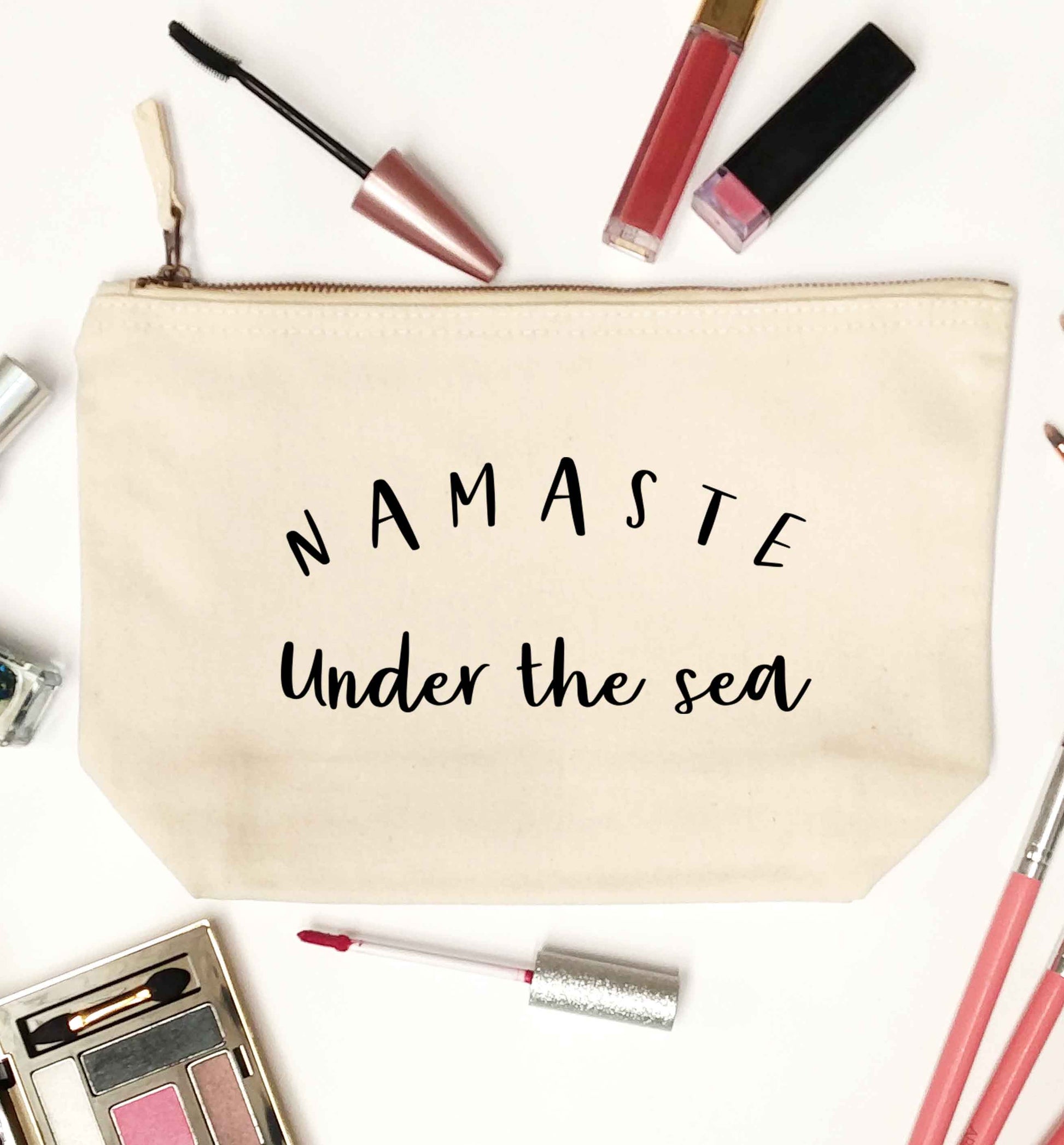 Namaste under the water natural makeup bag