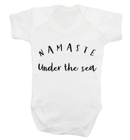 Namaste under the water Baby Vest white 18-24 months