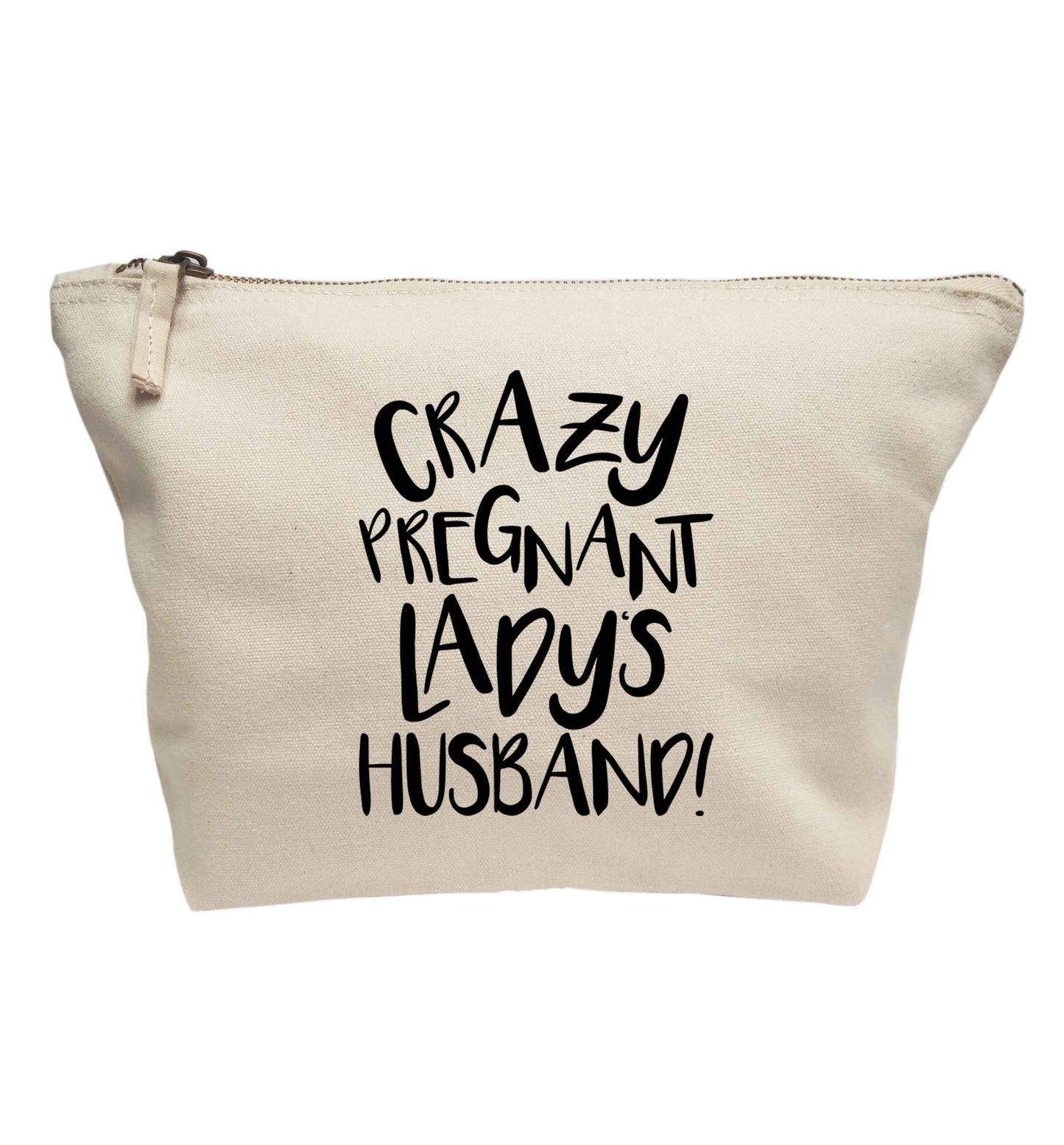 Crazy pregnant lady's husband | makeup / wash bag
