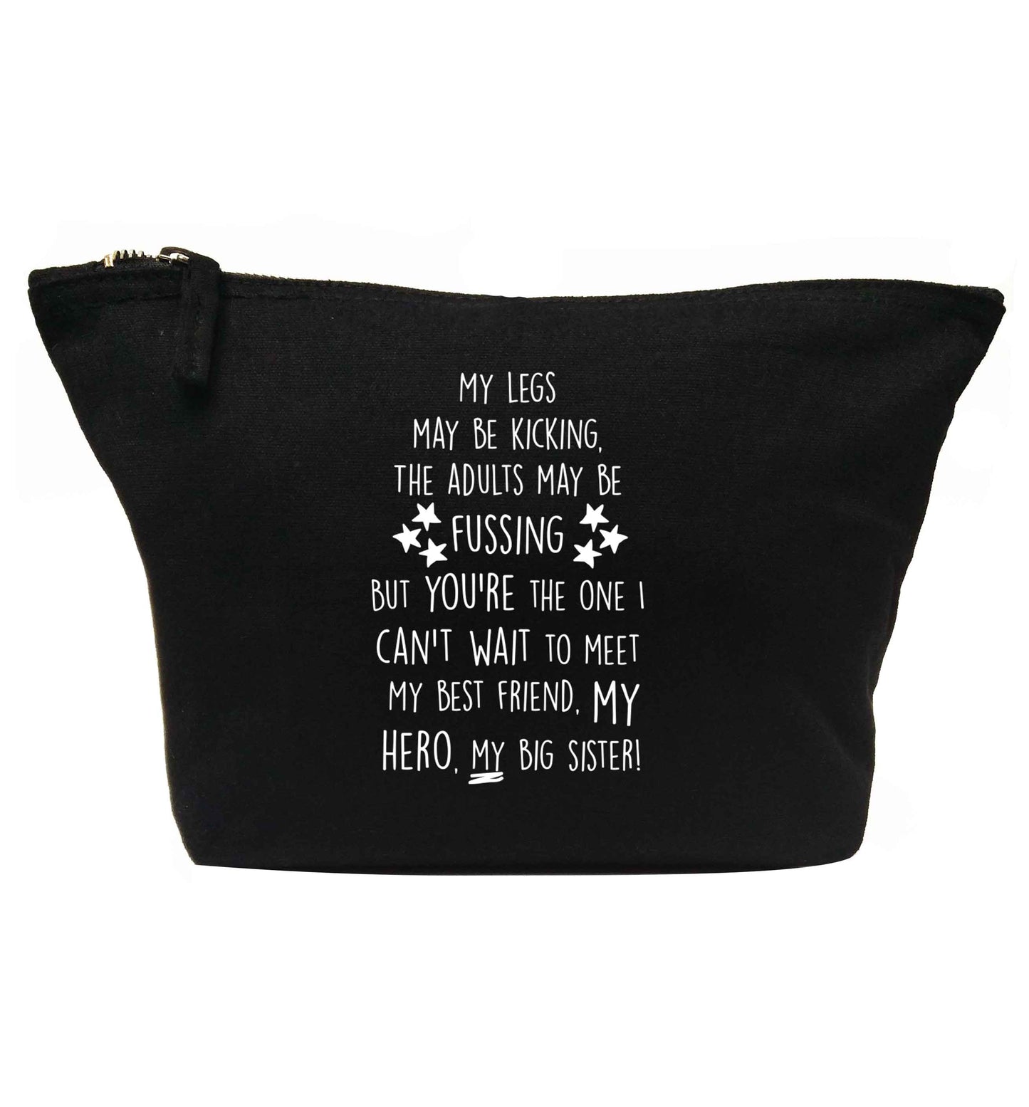 A poem from bump to big sister | makeup / wash bag