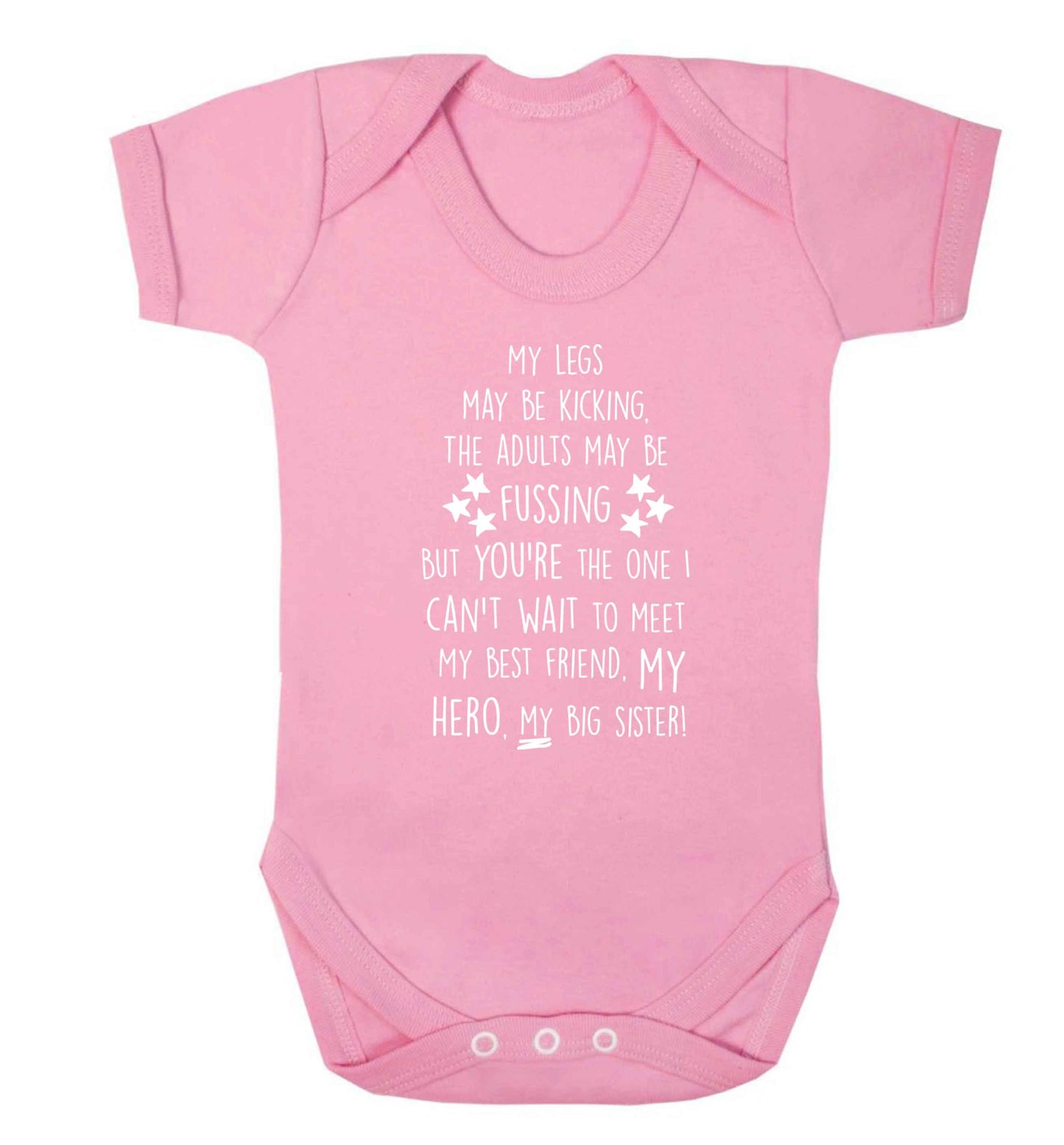 A poem from bump to big sister Baby Vest pale pink 18-24 months