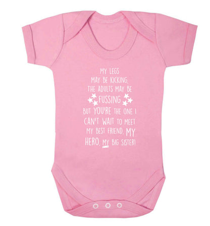 A poem from bump to big sister Baby Vest pale pink 18-24 months