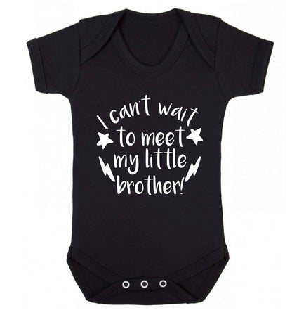 I can't wait to meet my sister! Baby Vest black 18-24 months