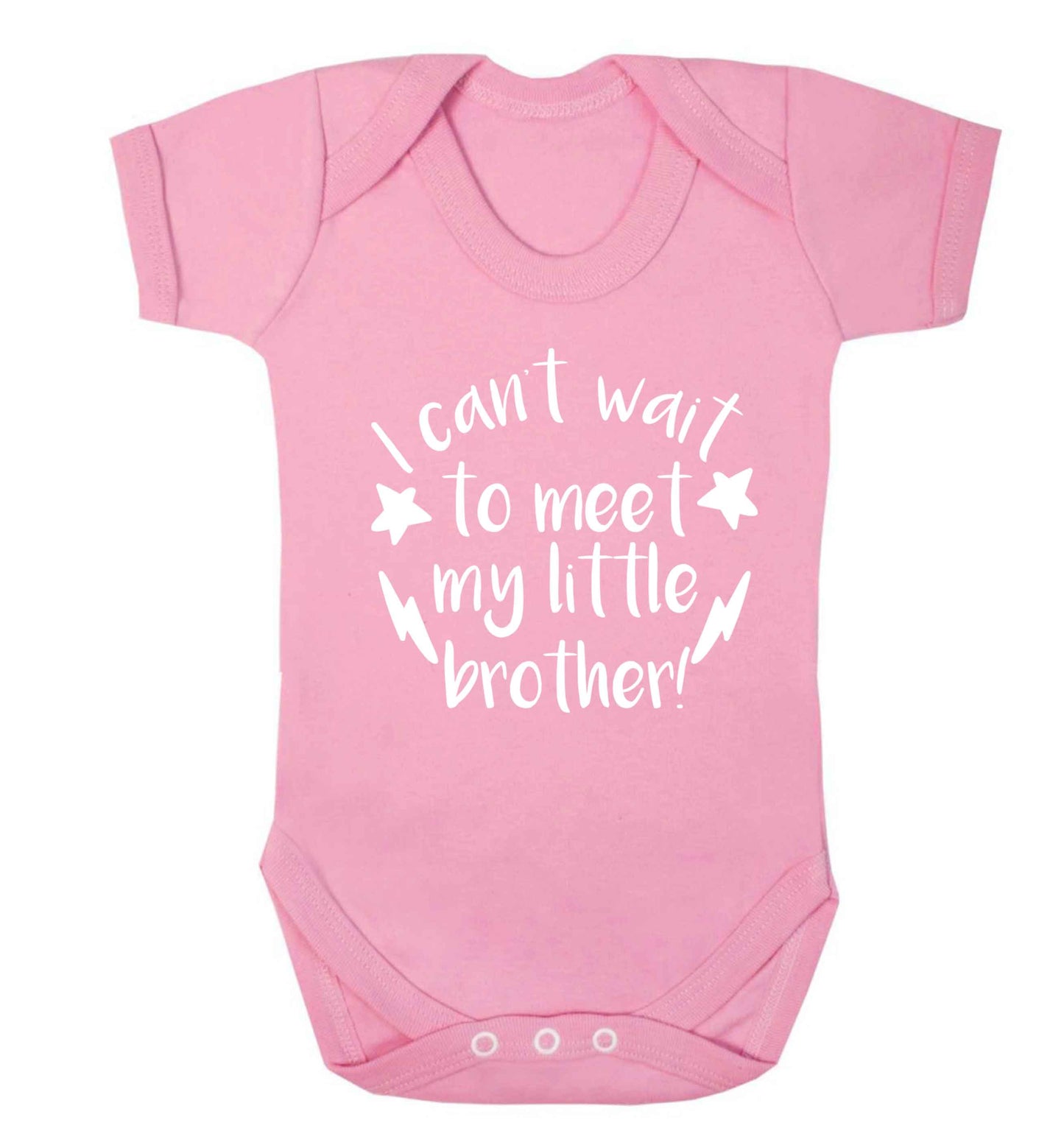 I can't wait to meet my sister! Baby Vest pale pink 18-24 months