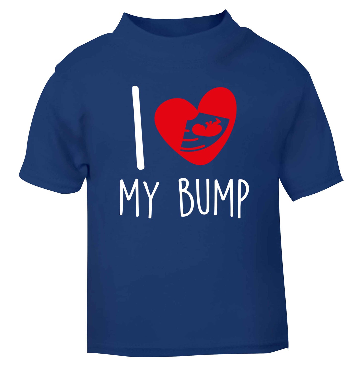 I love my bump blue Baby Toddler Tshirt 2 Years