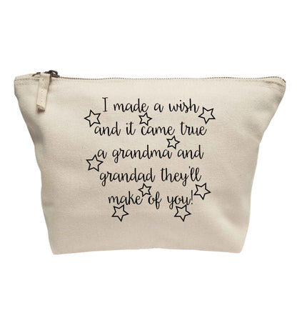 I made a wish and it came true a grandma and grandad they'll make of you! | makeup / wash bag