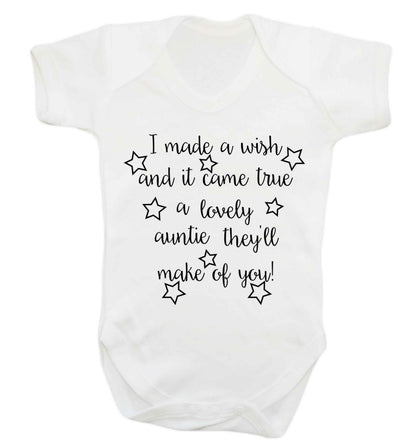 I made a wish and it came true a lovely auntie they'll make of you! Baby Vest white 18-24 months
