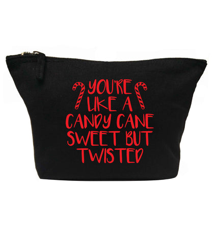 You're like a candy cane sweet but twisted | makeup / wash bag