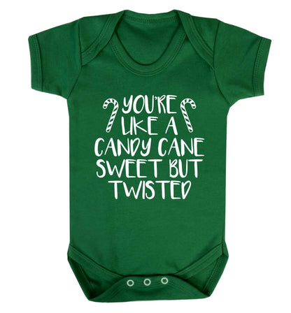 You're like a candy cane sweet but twisted Baby Vest green 18-24 months