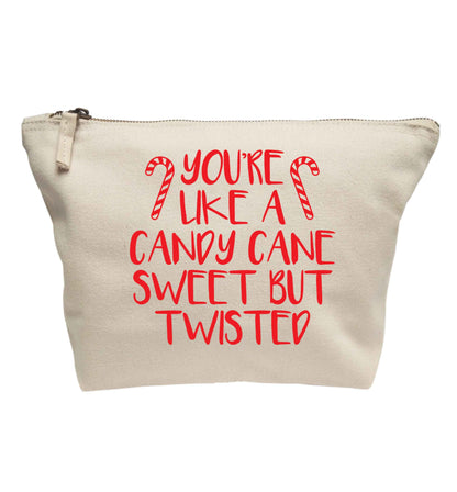 You're like a candy cane sweet but twisted | makeup / wash bag