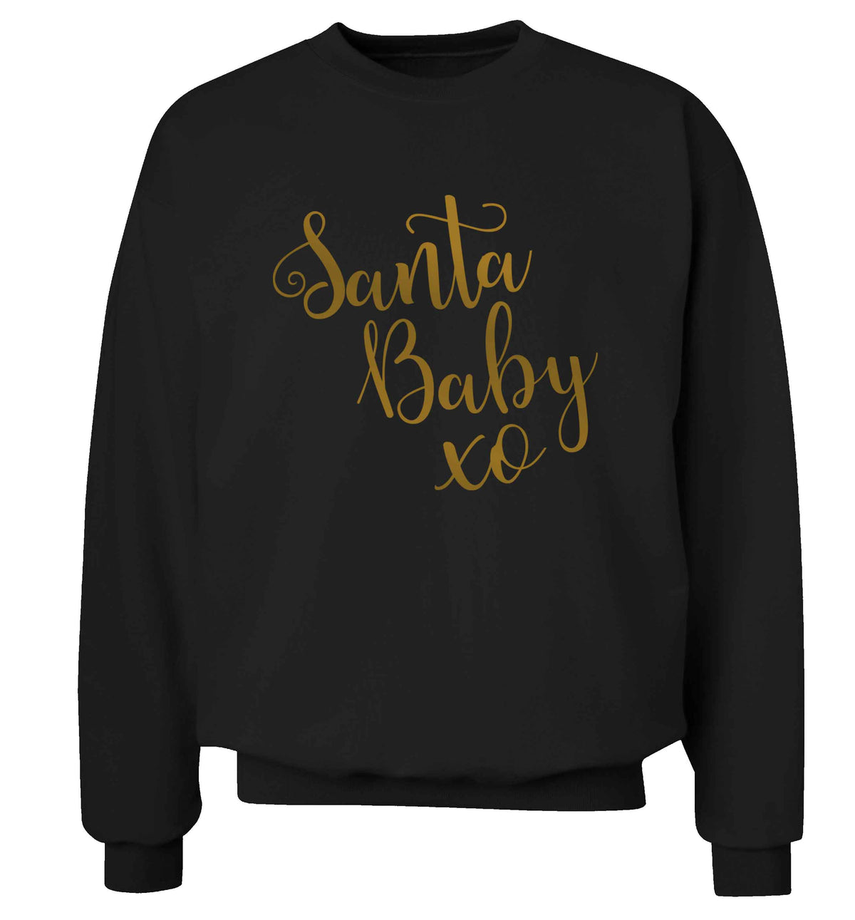 Santa baby Adult's unisex black Sweater 2XL