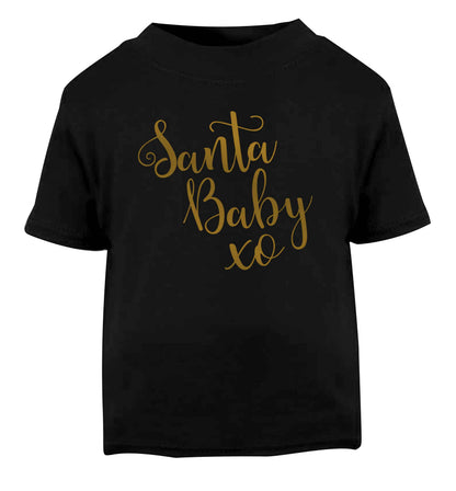 Santa baby Black Baby Toddler Tshirt 2 years