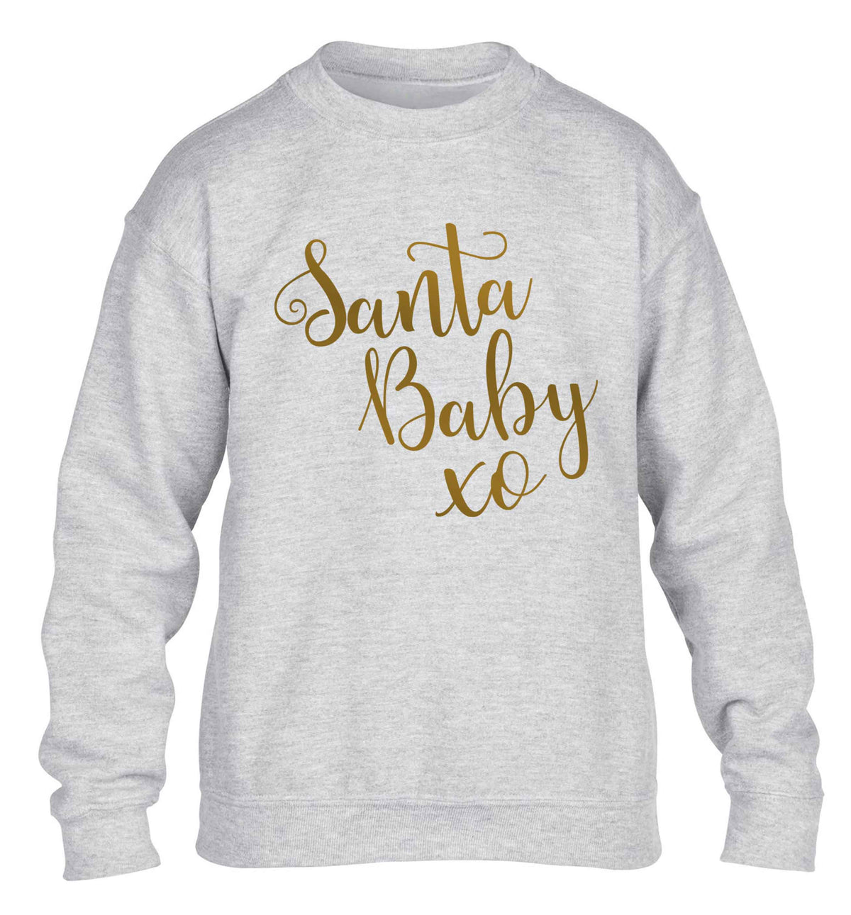 Santa baby children's grey sweater 12-13 Years