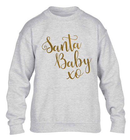 Santa baby children's grey sweater 12-13 Years