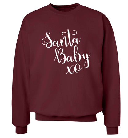 Santa baby Adult's unisex maroon Sweater 2XL
