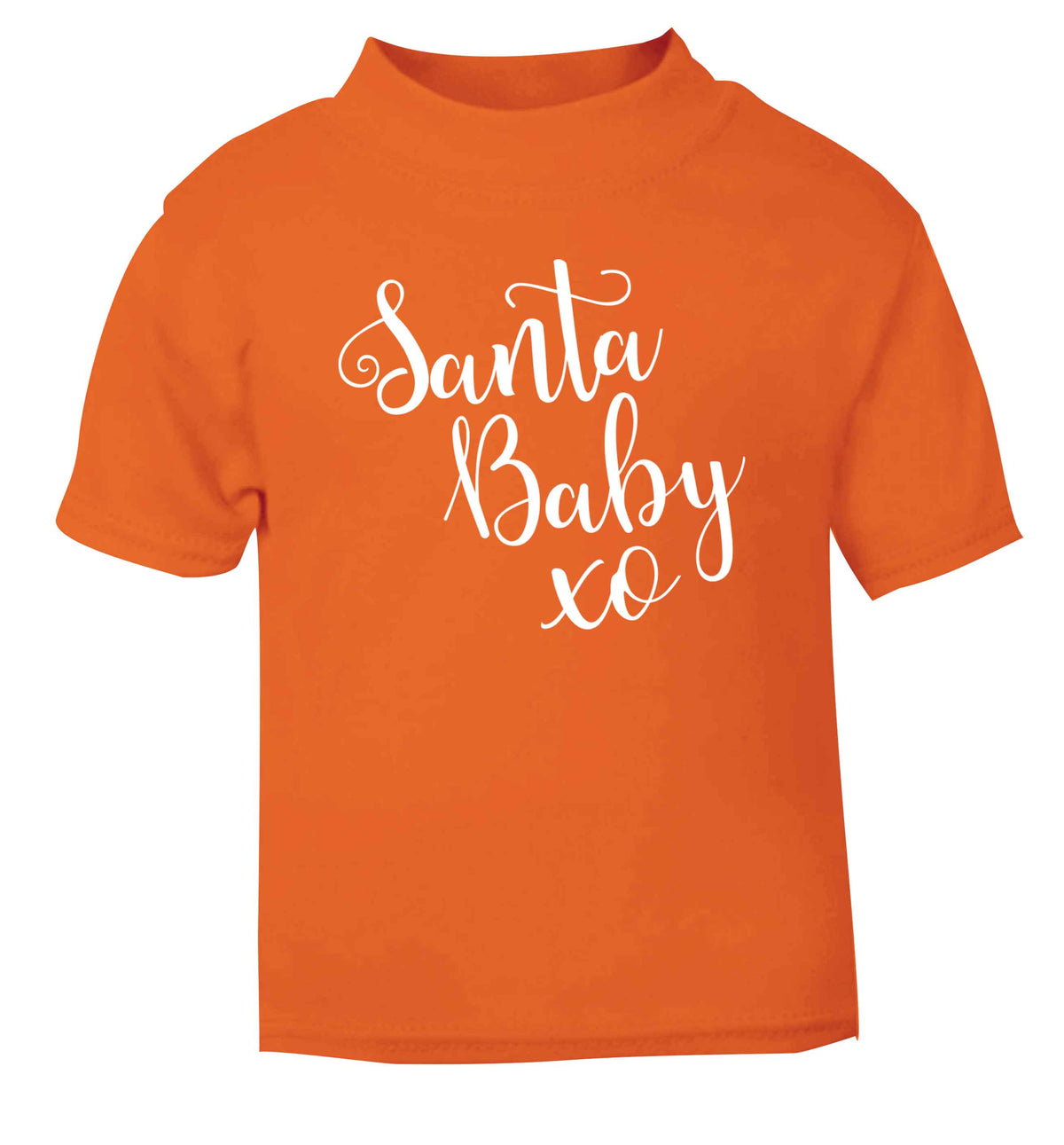Santa baby orange Baby Toddler Tshirt 2 Years