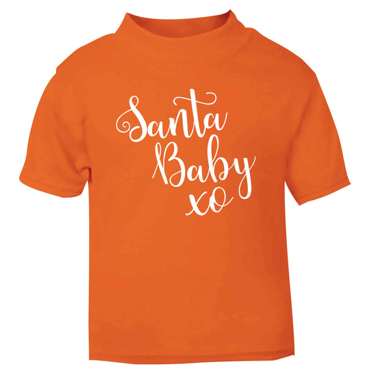 Santa baby orange Baby Toddler Tshirt 2 Years