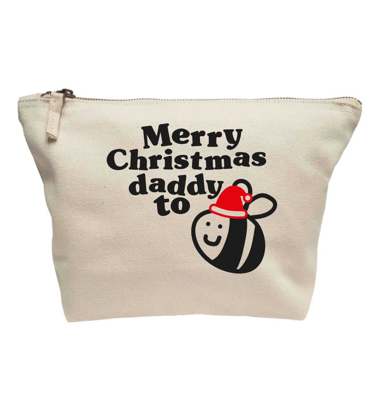 Merry Christmas daddy to be | makeup / wash bag