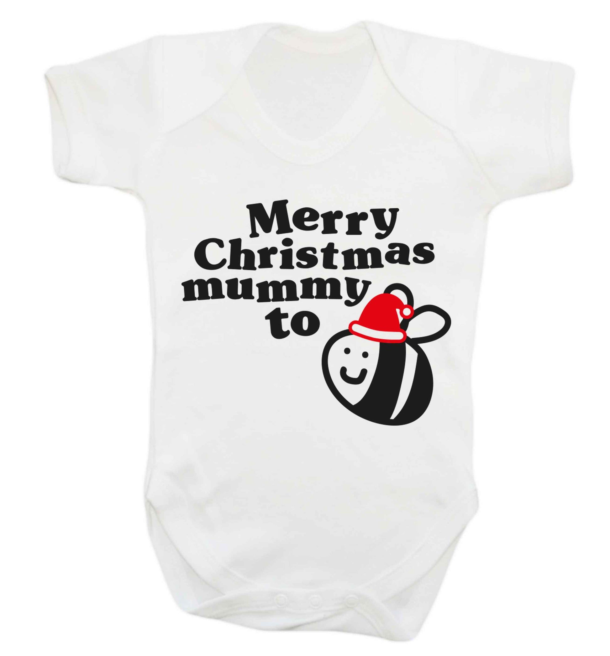 Merry Christmas mummy to be Baby Vest white 18-24 months