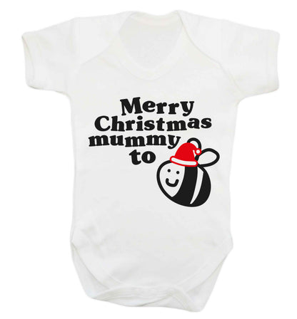 Merry Christmas mummy to be Baby Vest white 18-24 months