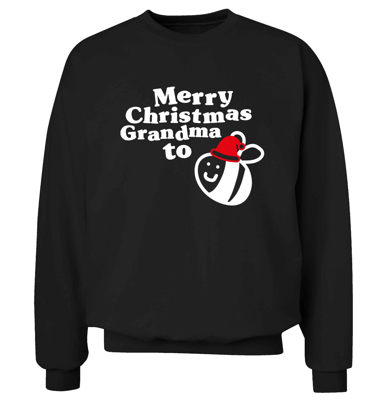 Merry Christmas grandma to be Adult's unisex black Sweater 2XL