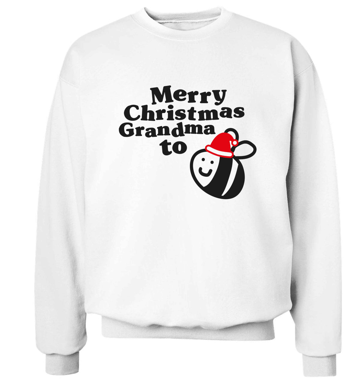 Merry Christmas grandma to be Adult's unisex white Sweater 2XL