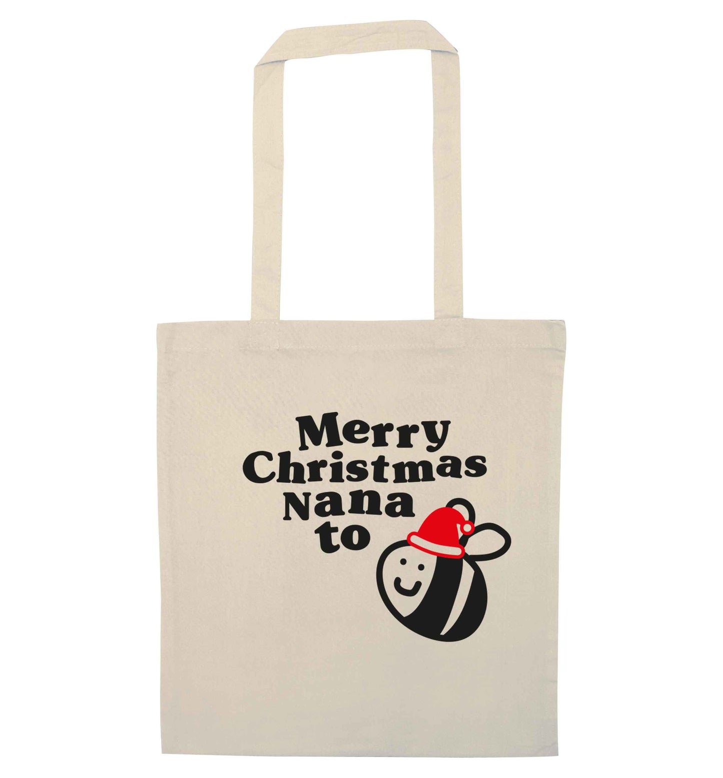 Merry Christmas nana to be natural tote bag