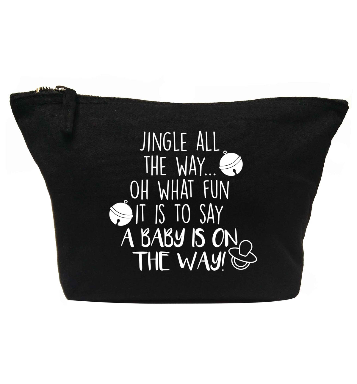 Oh what fun it is to say a baby is on the way! | makeup / wash bag