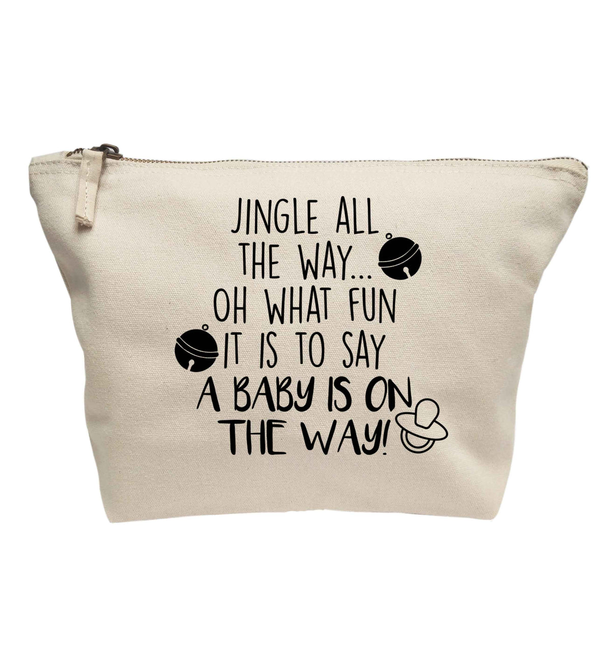 Oh what fun it is to say a baby is on the way! | makeup / wash bag