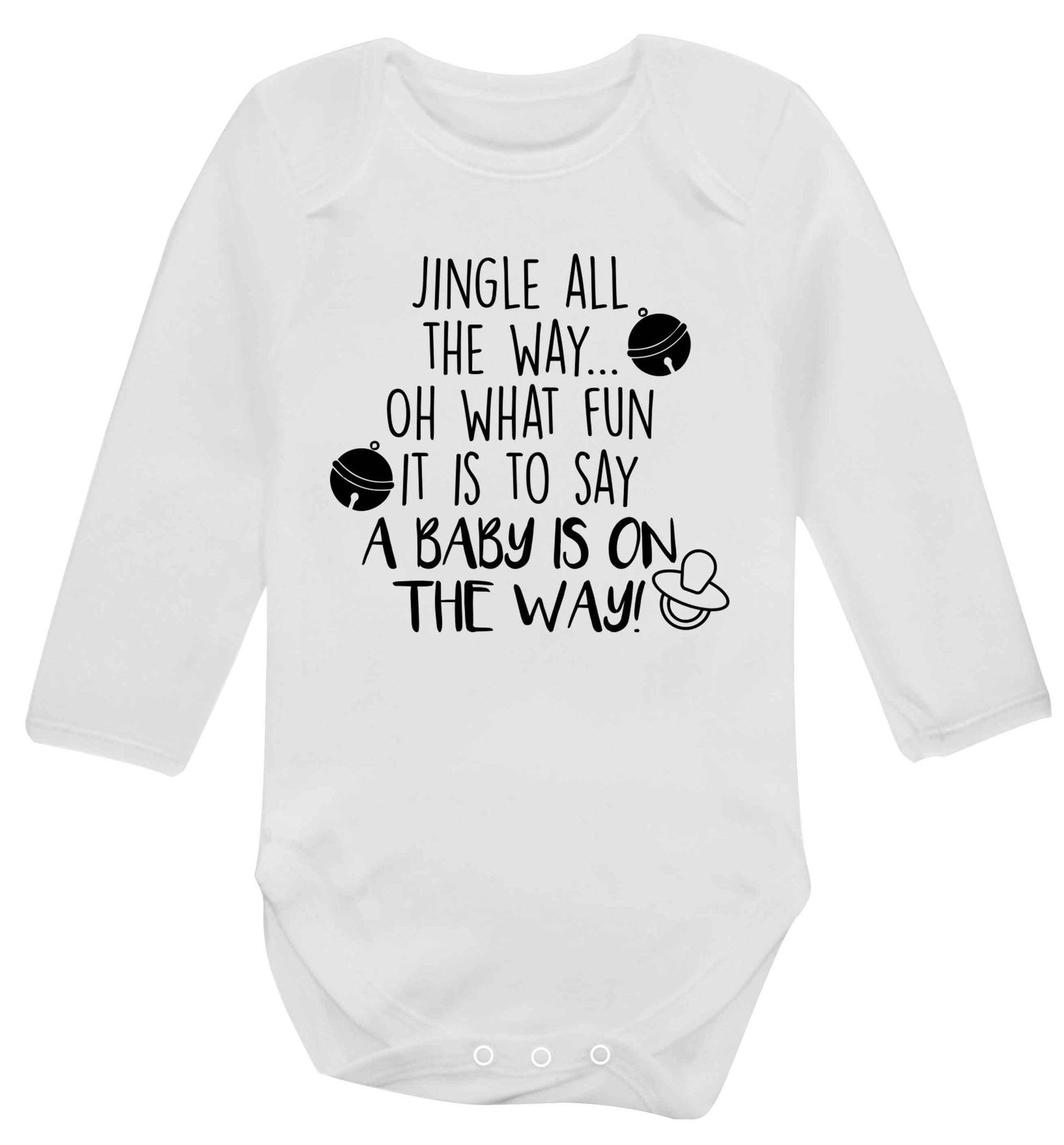 Oh what fun it is to say a baby is on the way! Baby Vest long sleeved white 6-12 months