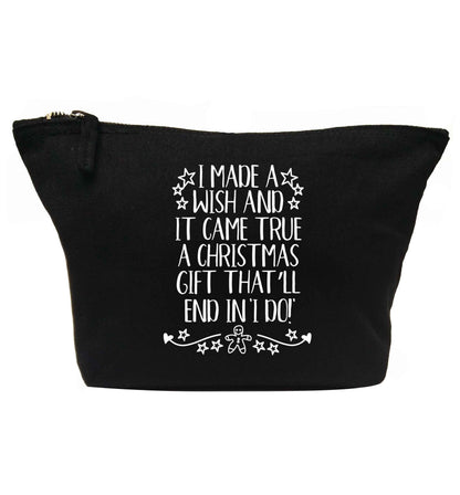 I made a wish and it came true a Christmas gift that'll end in 'I do' | makeup / wash bag
