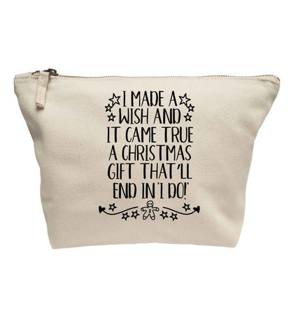I made a wish and it came true a Christmas gift that'll end in 'I do' | makeup / wash bag