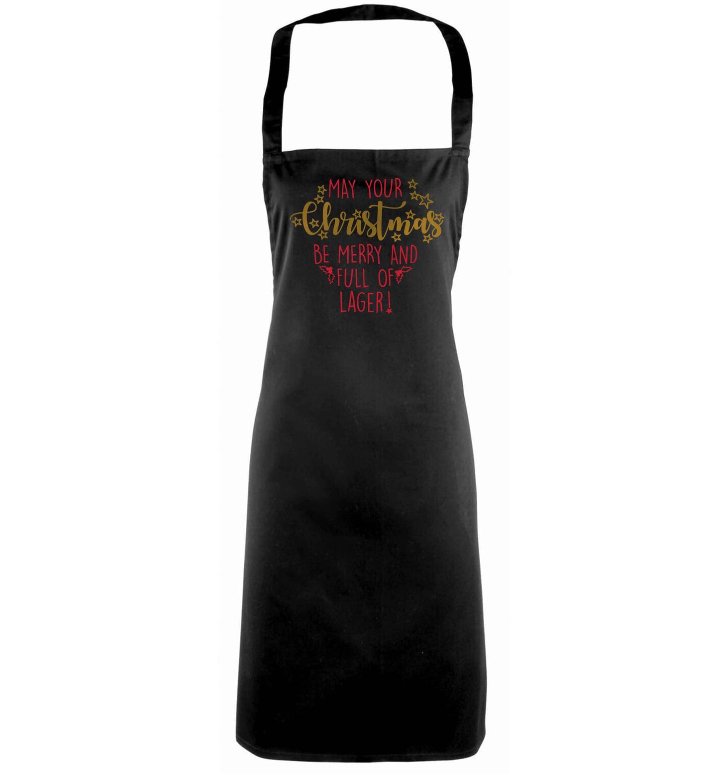 May your Christmas be merry and full of lager black apron