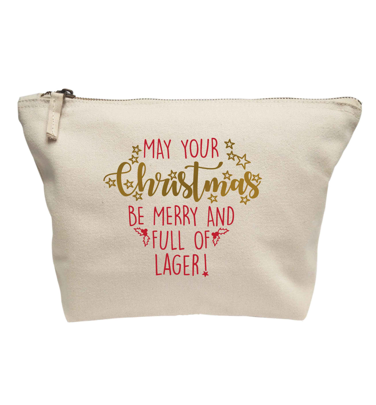 May your Christmas be merry and full of lager | makeup / wash bag