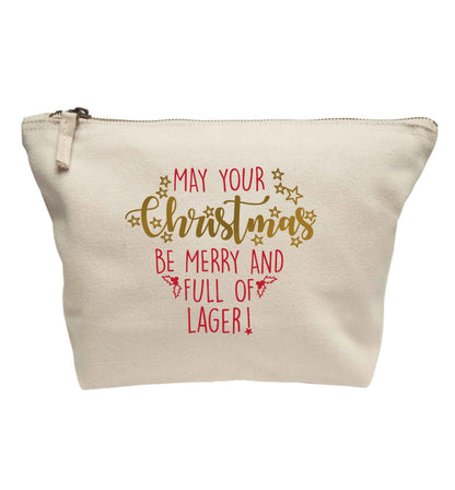 May your Christmas be merry and full of lager | makeup / wash bag