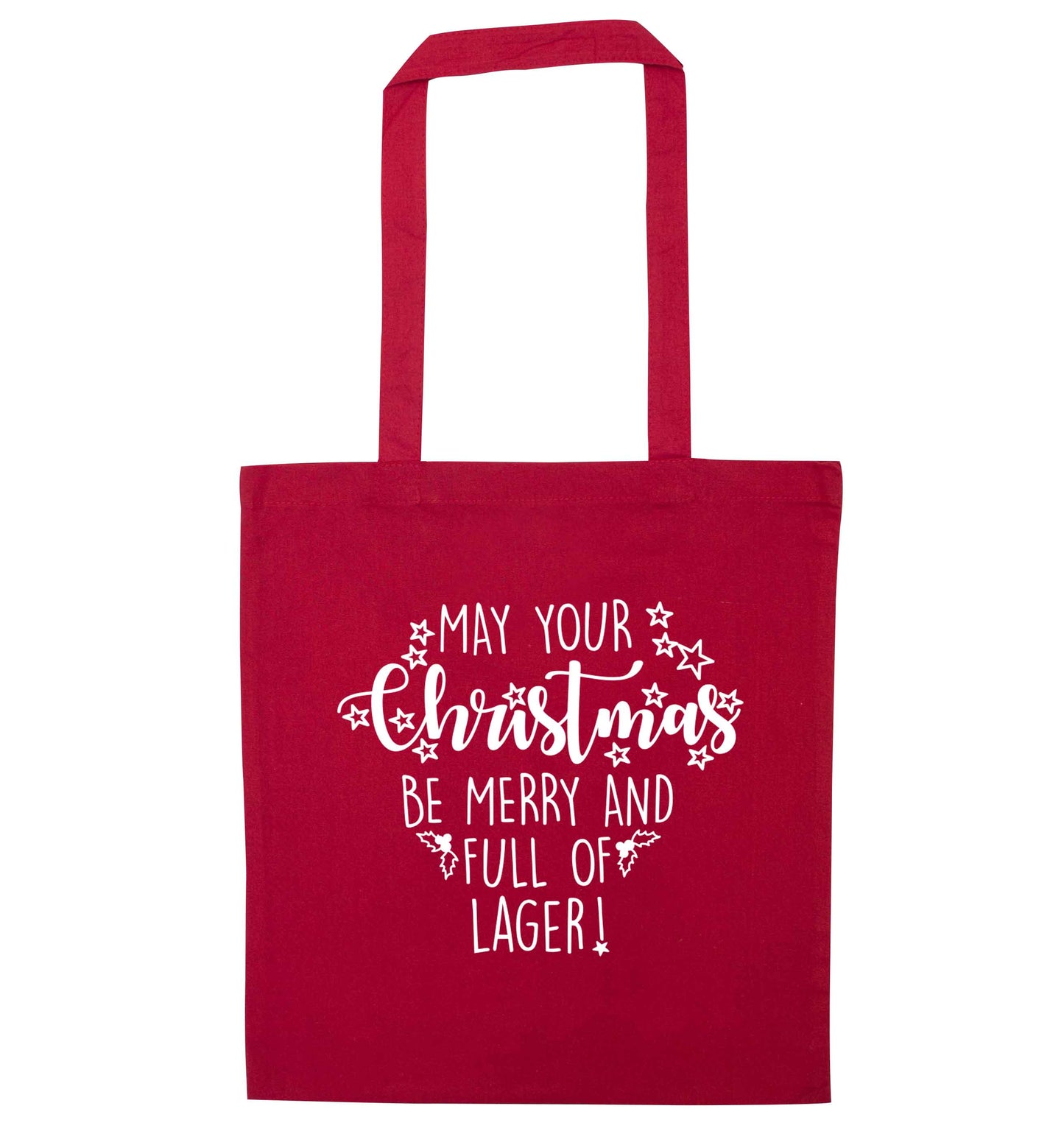 May your Christmas be merry and full of cider red tote bag