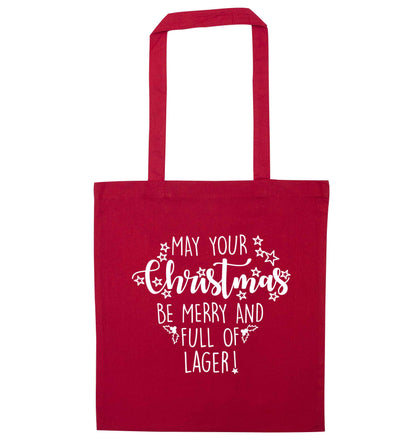 May your Christmas be merry and full of cider red tote bag