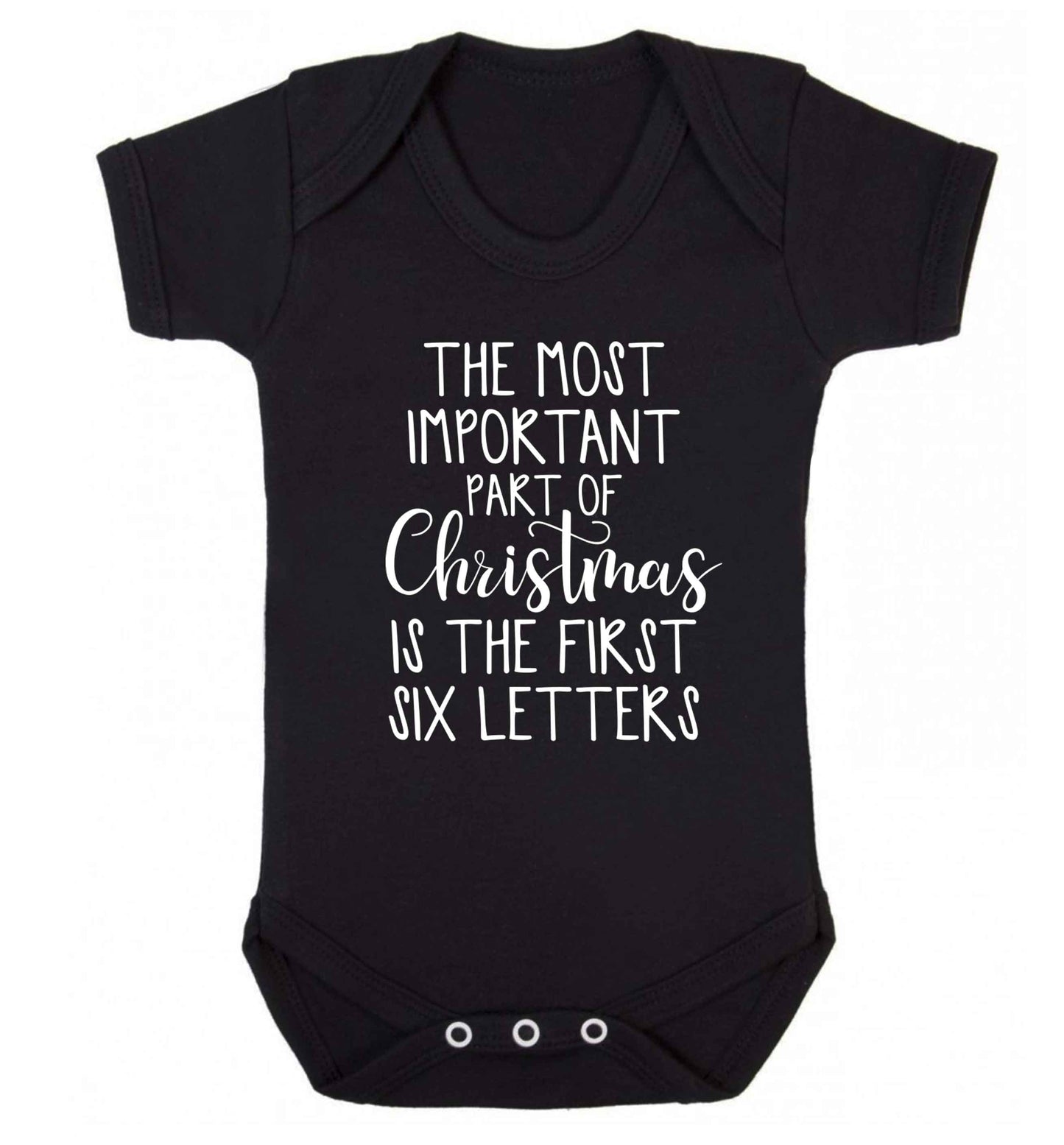 The most important thing about Christmas is the first six letters Baby Vest black 18-24 months