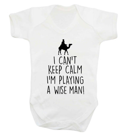 I can't keep calm I'm playing a wiseman Baby Vest white 18-24 months