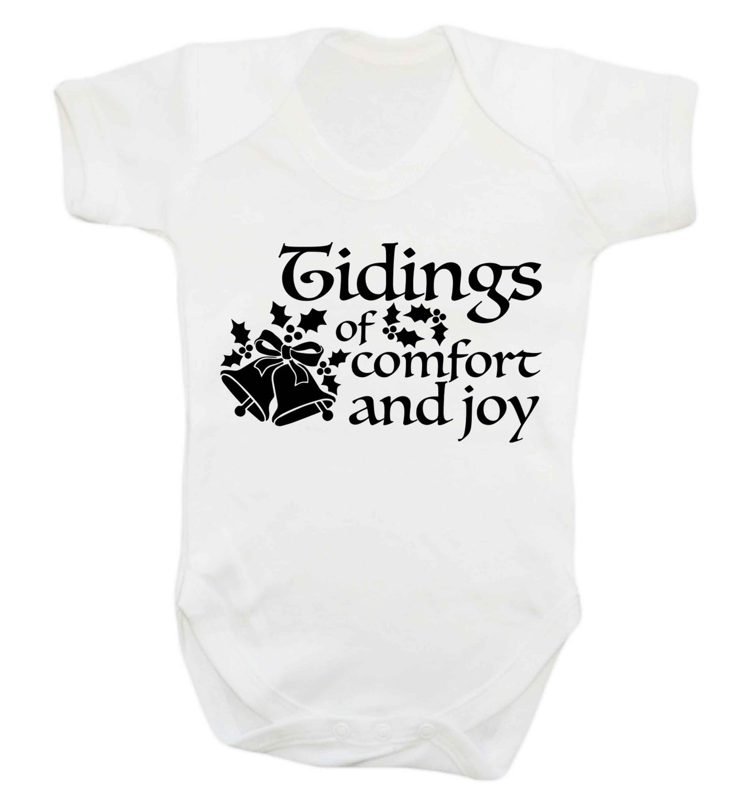 Tidings of comfort and joy Baby Vest white 18-24 months